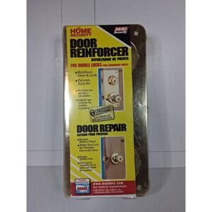 Door Reinforcer for Double Locks - Polished Brass Finish